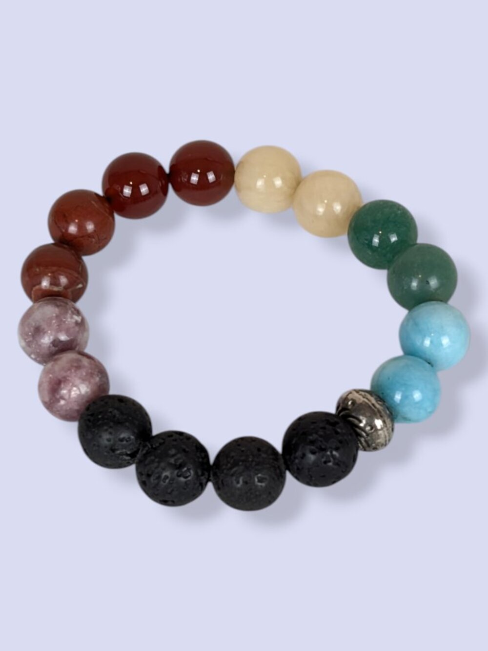 7 Chakra Beaded Stretch Bracelet